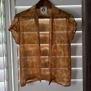 Chasing unicorns silk blouse